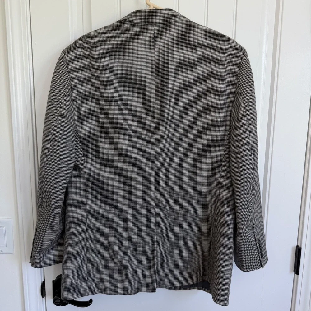 Jos. A. Bank Classic Collection Houndstooth Wool Jacket Blazer Men's 42R